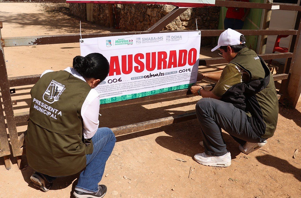 Clausuran autoridades municipales y de medio ambiente dos desarrollos inmobiliarios irregulares