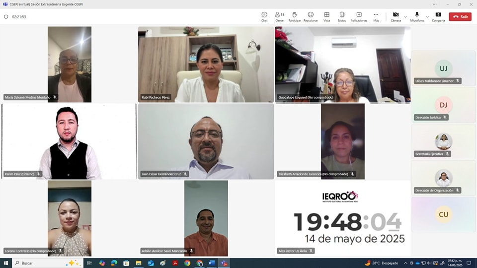 IEQROO aprueba modelos de las constancias individuales por casilla seccional para el PEEPJ 2025