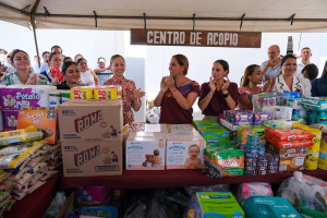 Invita Mara Lezama a donar víveres en centros de acopio para damnificados de Guerrero