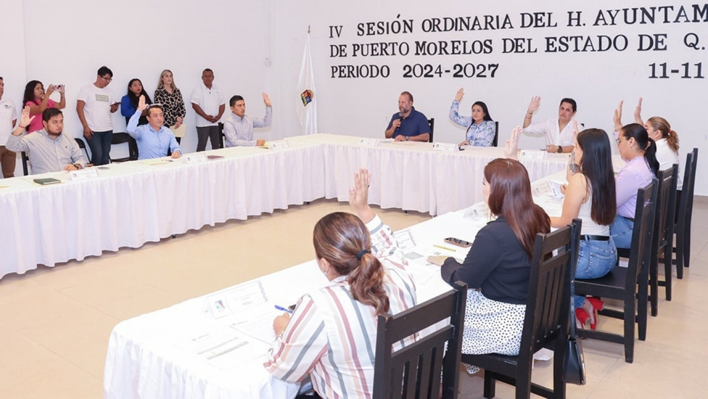 Aprueba cabildo de Puerto Morelos expedir la convocatoria para elegir delegado en Leona Vicario