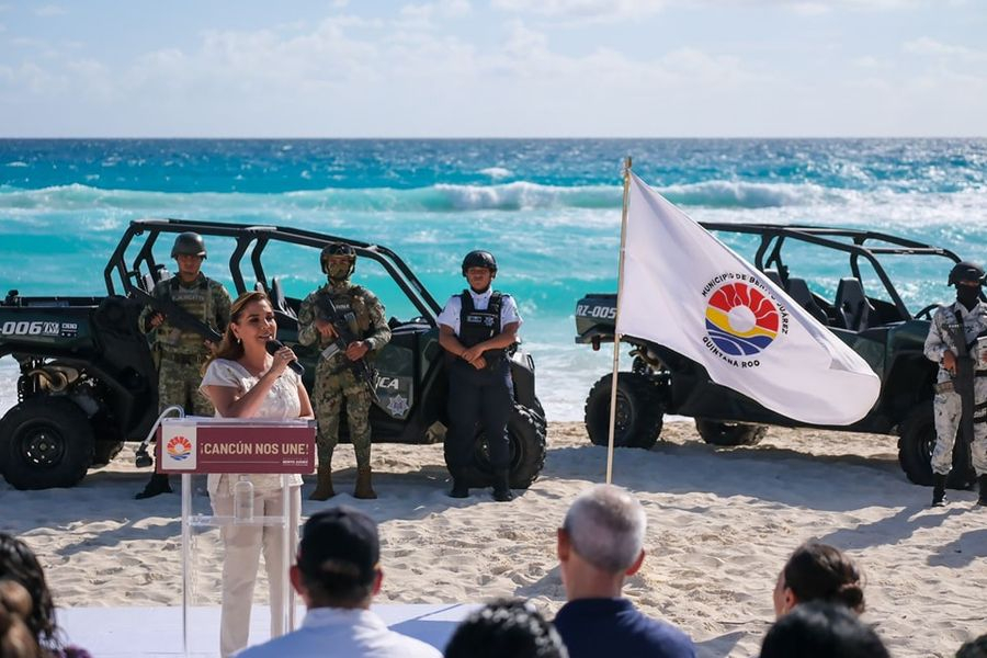 Con entrega de 8 vehículos razer fortalecen vigilancia y atención en playas de Cancún