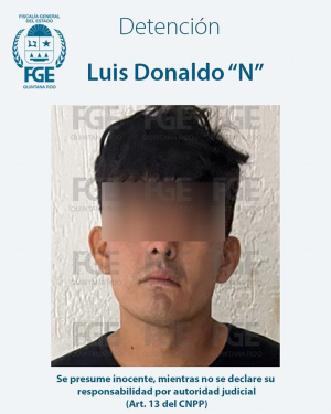 Capturan a un sujeto por presunto narcomenudeo en Cancún