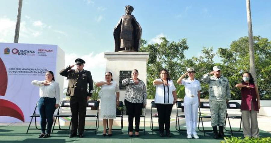 Conmemoran 69 años del Voto Femenino en México