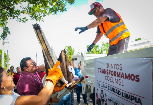 Chacón implementa el programa &quot;Juntos Transformamos Cozumel en una Ciudad Limpia&quot;