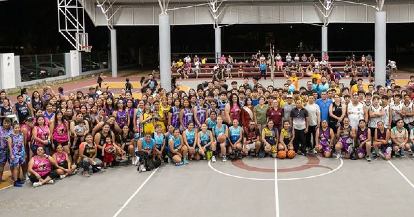 Gran fiesta deportiva en la inauguración de la Liga Municipal de Básquetbol