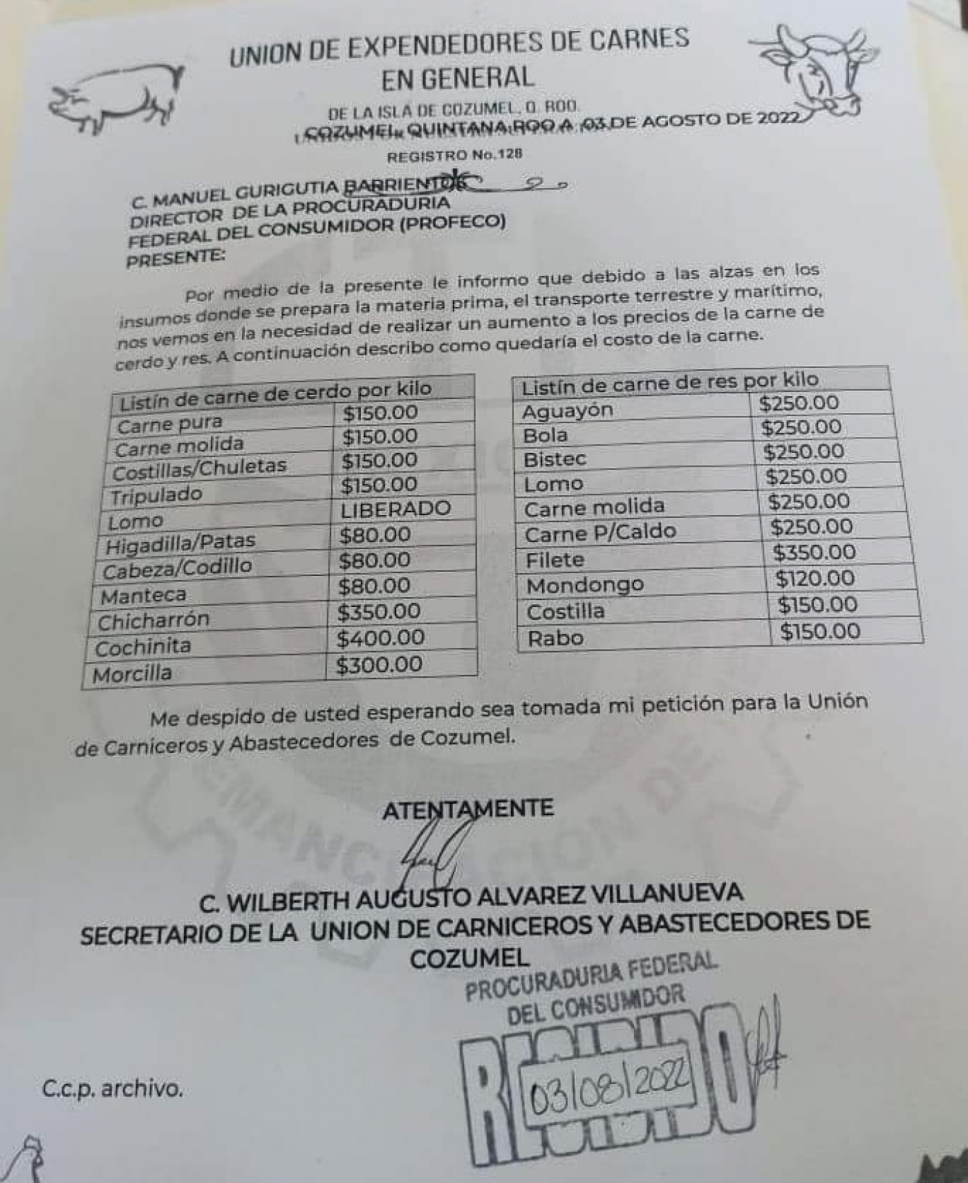 Incrementa el precio de carne de res y cerdo, dicen por aumento de insumos