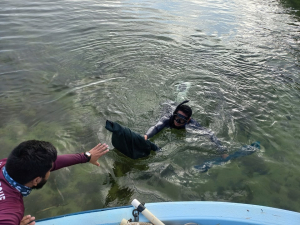 Pescadores de Xcalak participan en el 14° Ejercicio de Conectividad en el Arrecife Mesoamericano