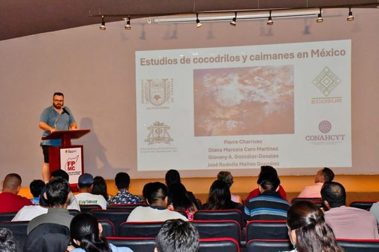 La Fundación de Parques y Museos impartió la ponencia “Estudio de Cocodrilos y Caimanes en México”