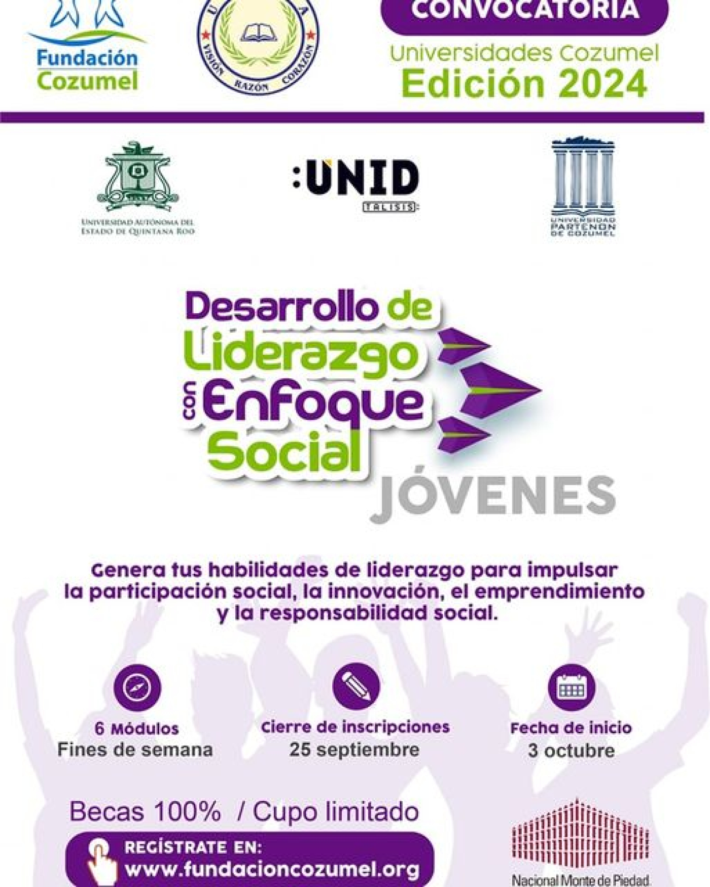 Convocan a Jóvenes Universitarios de Cozumel a fortalecer su liderazgo social