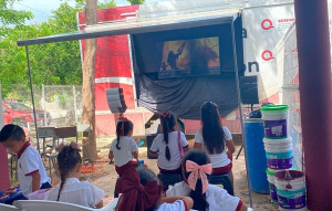 Llega la Caravana de la Prevención y Cinemovil a Isla Mujeres