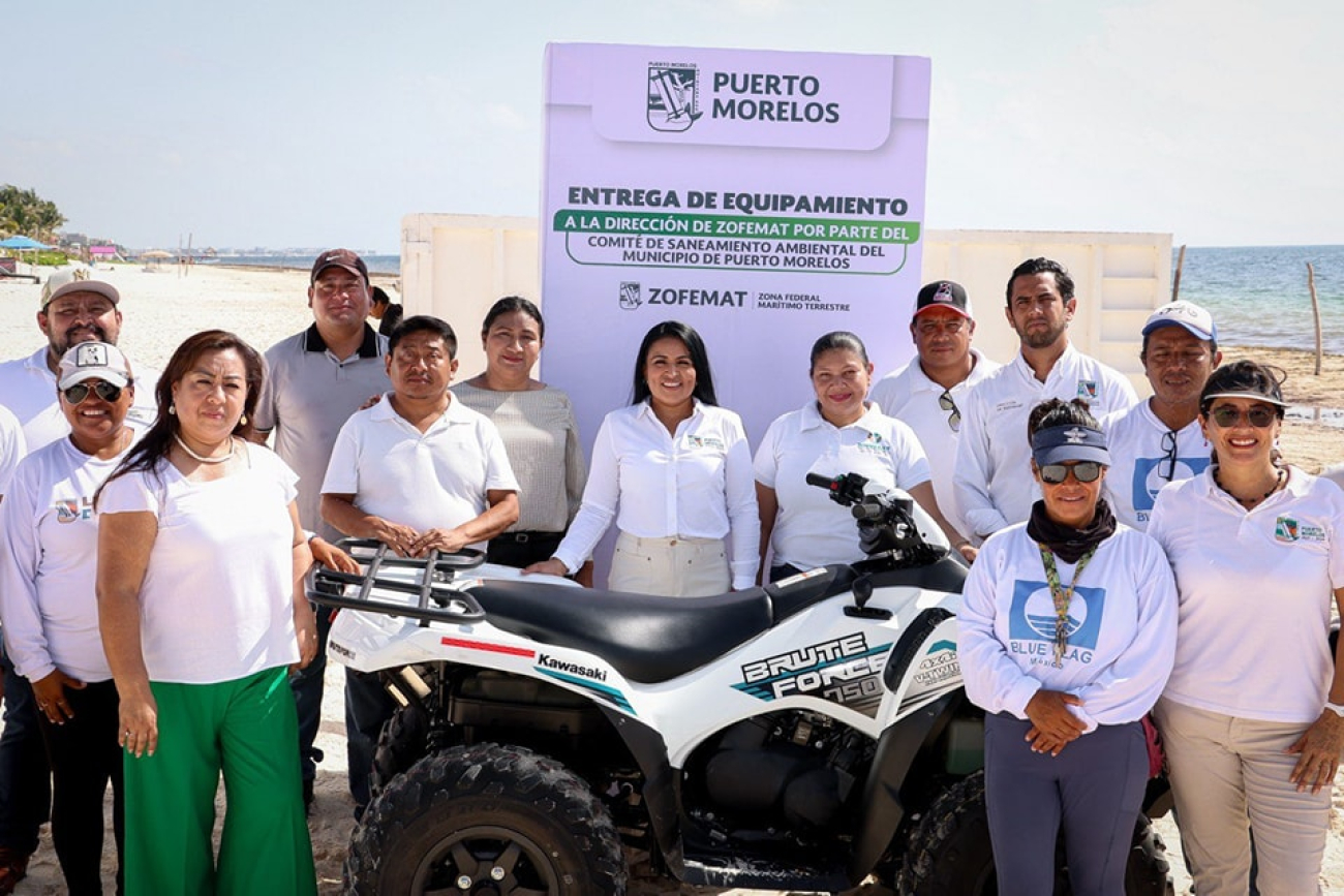 Entrega Blanca Merari equipamiento adquirido con recursos del DSA para la limpieza de playas