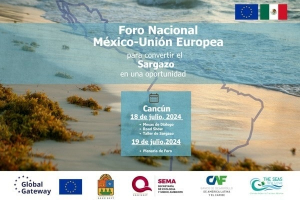 Realizarán Foro México-Unión Europea en Cancún para convertir el sargazo en oportunidades
