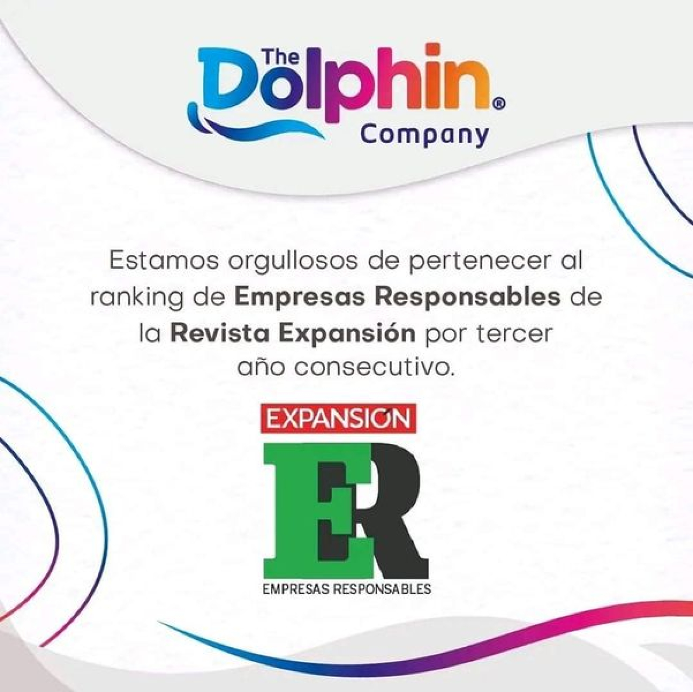 The Dolphin Company en ranking de  empresas responsables por 3er año consecutivo