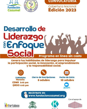 Lanzan convocatoria nacional para Programa “Desarrollo de Liderazgo con Enfoque Social Edición 3”