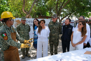 Inaugura Mara Lezama Feria de Paz y Desarme Voluntario en Villas Otoch Paraíso