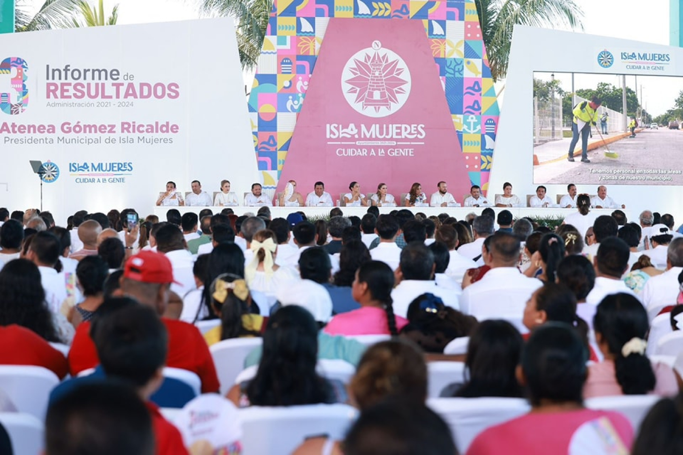 Atenea Gómez Ricalde rinde su Tercer Informe de Resultados