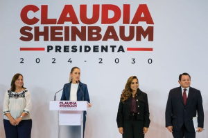 Anuncia Claudia Sheinbaum proyectos para el sureste como el tren de carga del Tren Maya