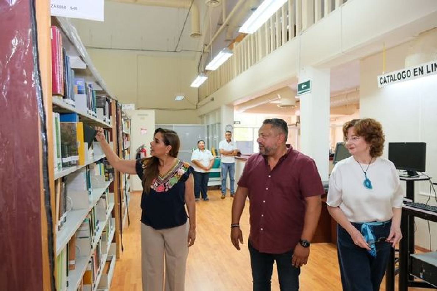 Mara Lezama supervisa la modernización de la UAQROO campus Cozumel