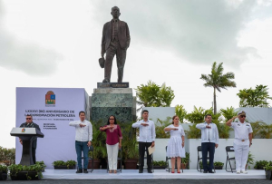 Conmemoran en Chetumal el 86 aniversario de la Expropiación Petrolera