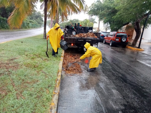 Gobierno Municipal realiza limpieza de rejillas pluviales para evitar afectaciones