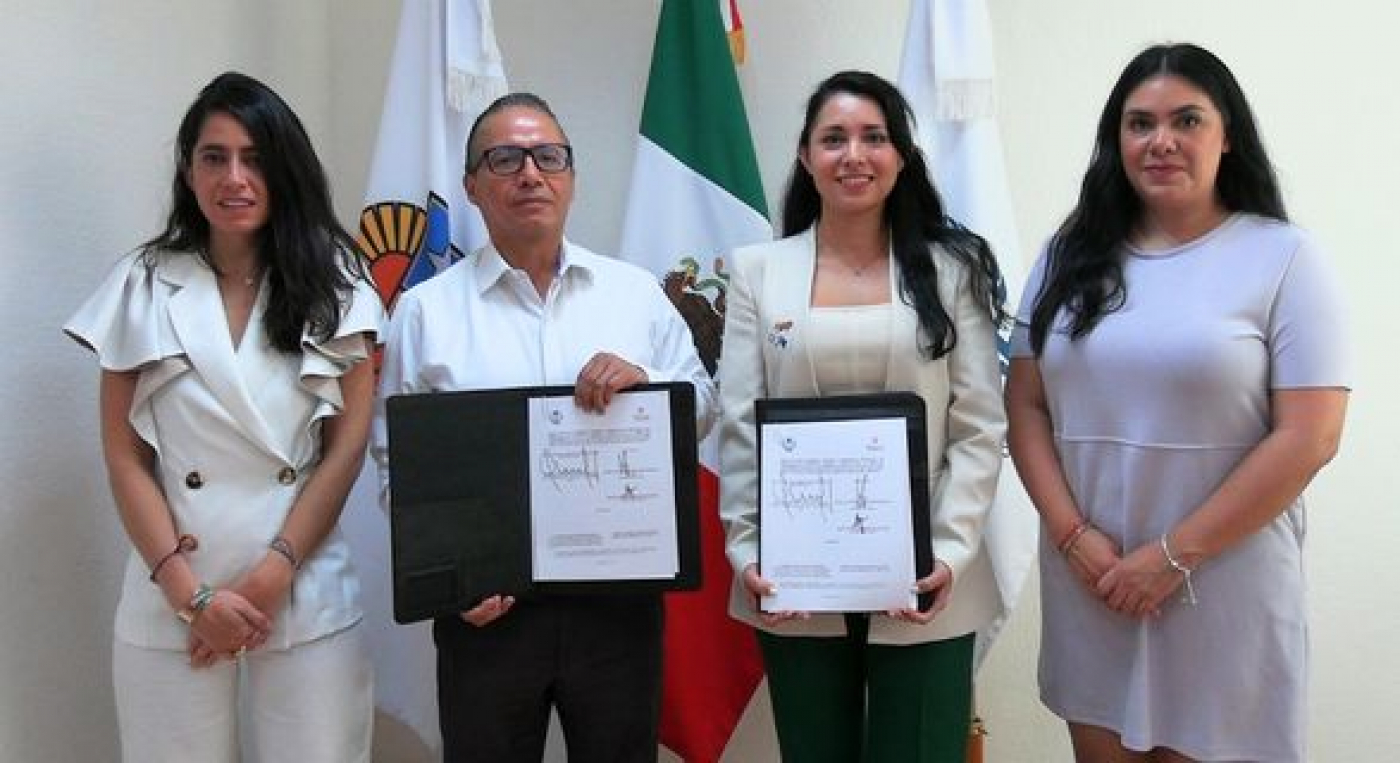 Firma FGE Quintana Roo convenio de colaboración con la organización Tojil