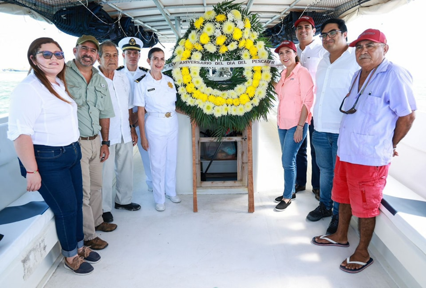 Atenea Gómez Ricalde celebra a los pescadores de Isla Mujeres