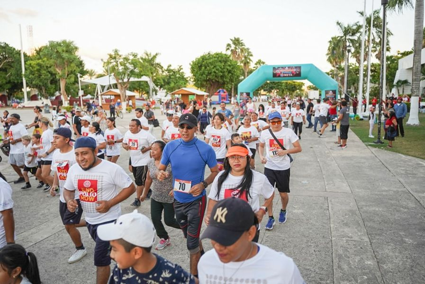 Cozumeleños unen fuerzas para combatir la polio a través de la carrera “Acabemos con la polio” 5K