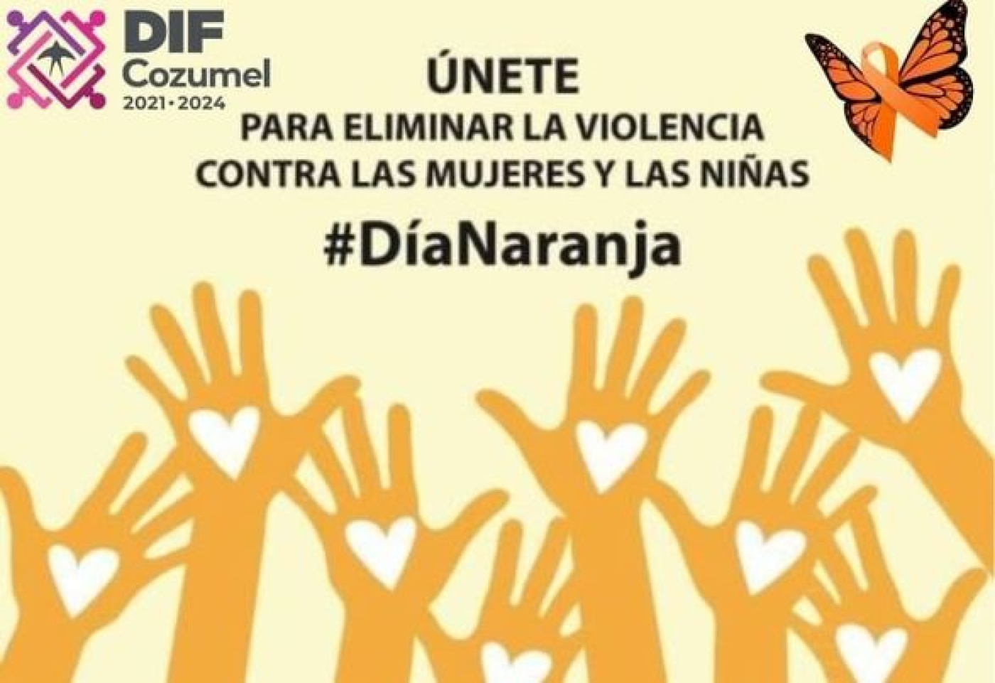 Día Naranja, un llamado de conciencia para erradicar la violencia de género: DIF Cozumel