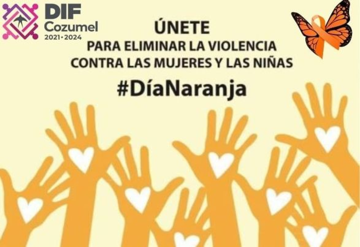Día Naranja, un llamado de conciencia para erradicar la violencia de género: DIF Cozumel