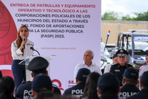 Refuerza Mara Lezama a las corporaciones de seguridad en Quintana Roo