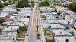 Inversión histórica de Mara Lezama para obras, drenaje y saneamiento en Quintana Roo
