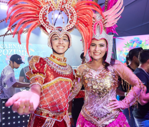 María José mendoza &quot;Majo&quot; y Norman Alexander Chi, reyes juveniles del Carnaval Cozumel 2022