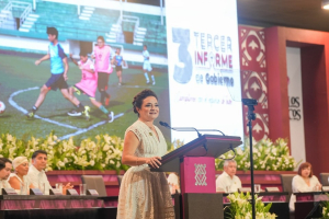 Juanita Alonso rinde su Tercer Informe de Gobierno al pueblo de Cozumel