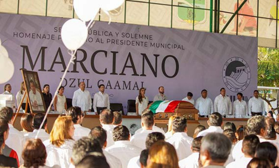 Da pueblo de Tulum emotiva despedida a Marciano Dzul