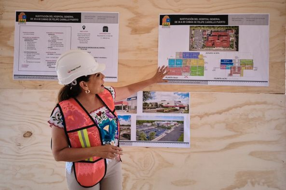 Anuncia Mara Lezama inicio de construcción del Hospital General en Felipe Carrillo Puerto