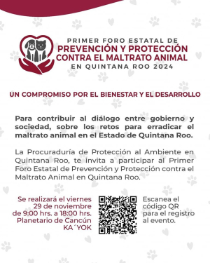 PPA invita al Primer Foro Estatal de Prevención y Protección contra el Maltrato Animal