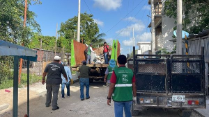 Incluyen obras en construcción en la limpieza de potenciales proyectiles en Puerto Morelos