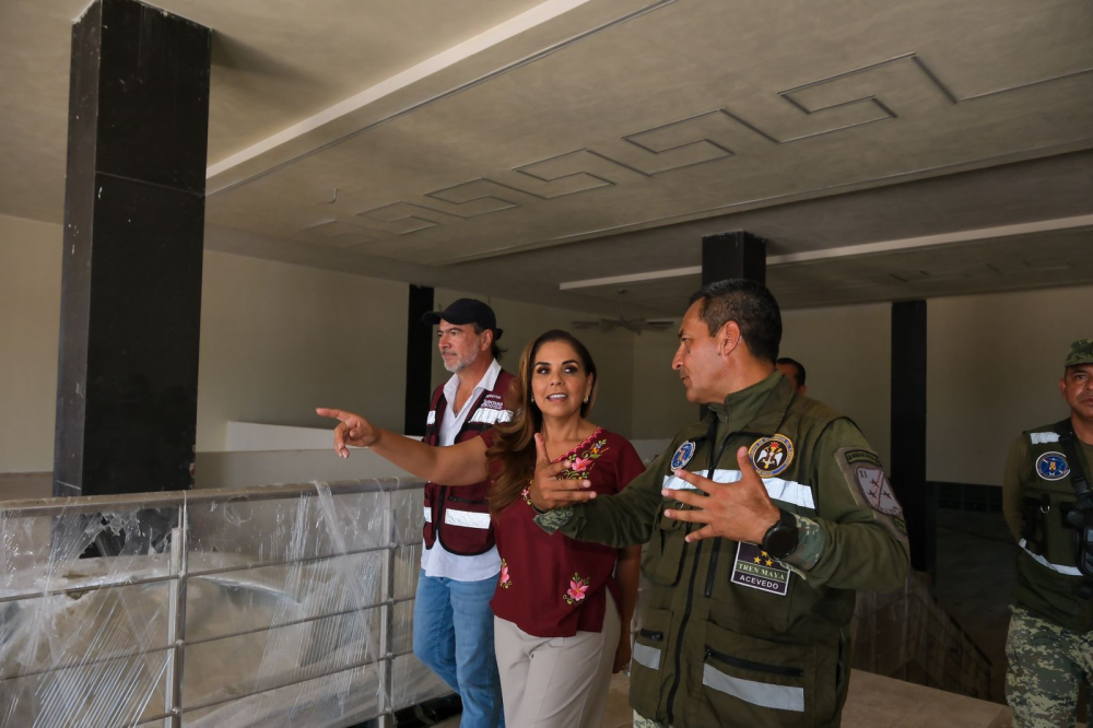 Supervisa Mara Lezama obras de la estación del Tren Maya en Chetumal