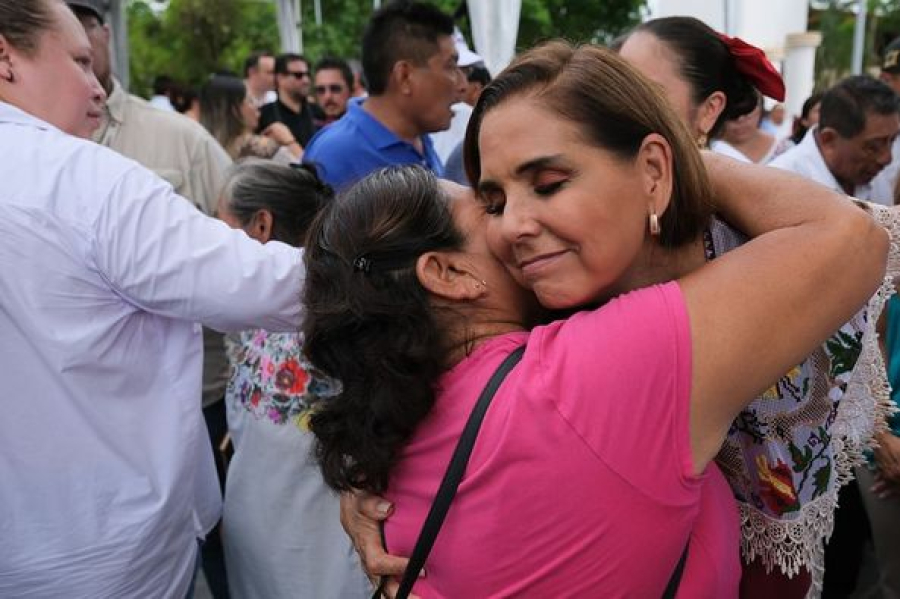 Mara Lezama inaugura la renovación del Parque Público “Ignacio Zaragoza” en Felipe Carrillo Puerto