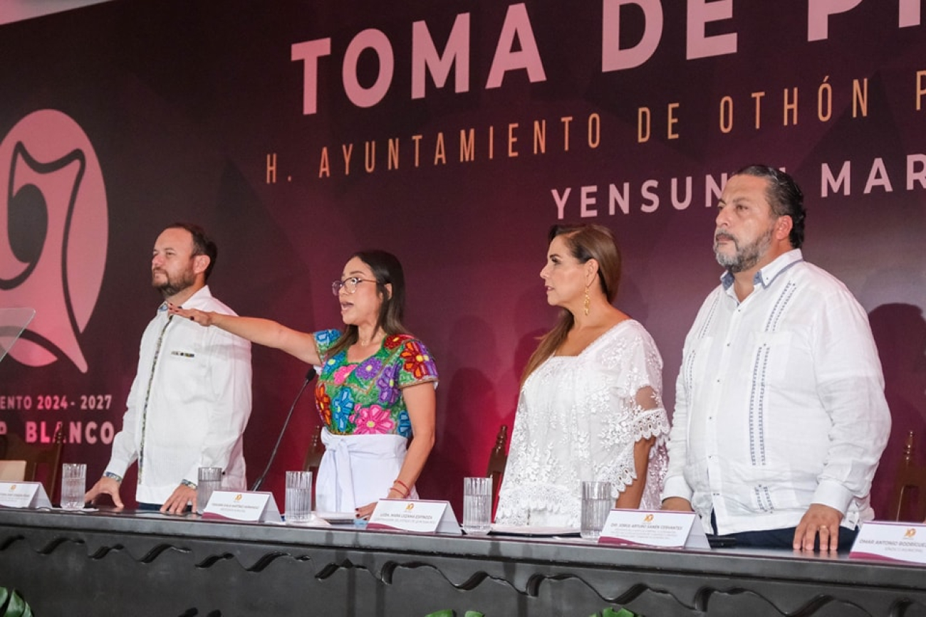 Con Mara Lezama renovamos la esperanza de la transformación: Yensunni Martínez en toma de protesta