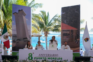 Puerto Morelos avanza en el camino de la prosperidad y la transformación: Mara Lezama