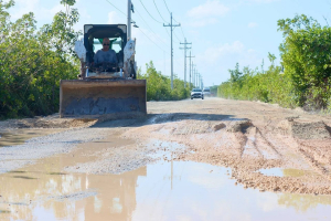 Arrancan los trabajos de rehabilitación del camino de Bahía Petempich