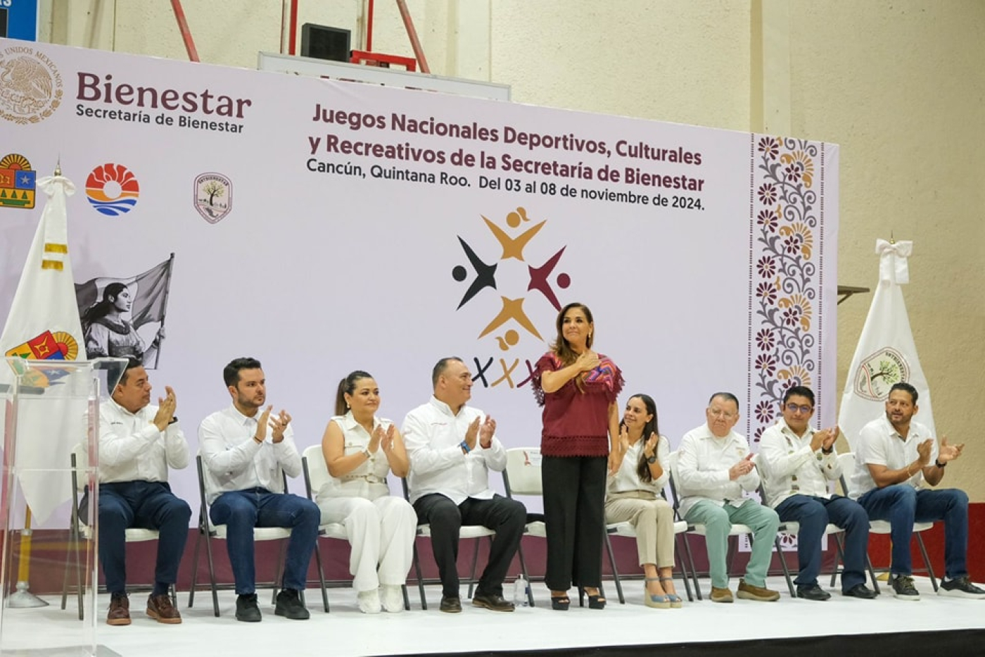 Mara Lezama Inaugura los XXI Juegos Nacionales de la Secretaría de Bienestar en Cancún