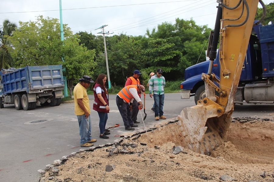 SEOP inició la rehabilitación de la Avenida Universidad en Chetumal