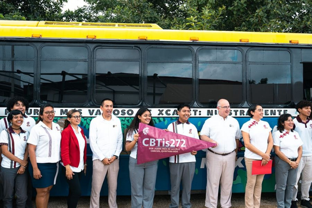 El Xentro del Xaber, la nueva biblioteca de CBTIS y Grupo Xcaret