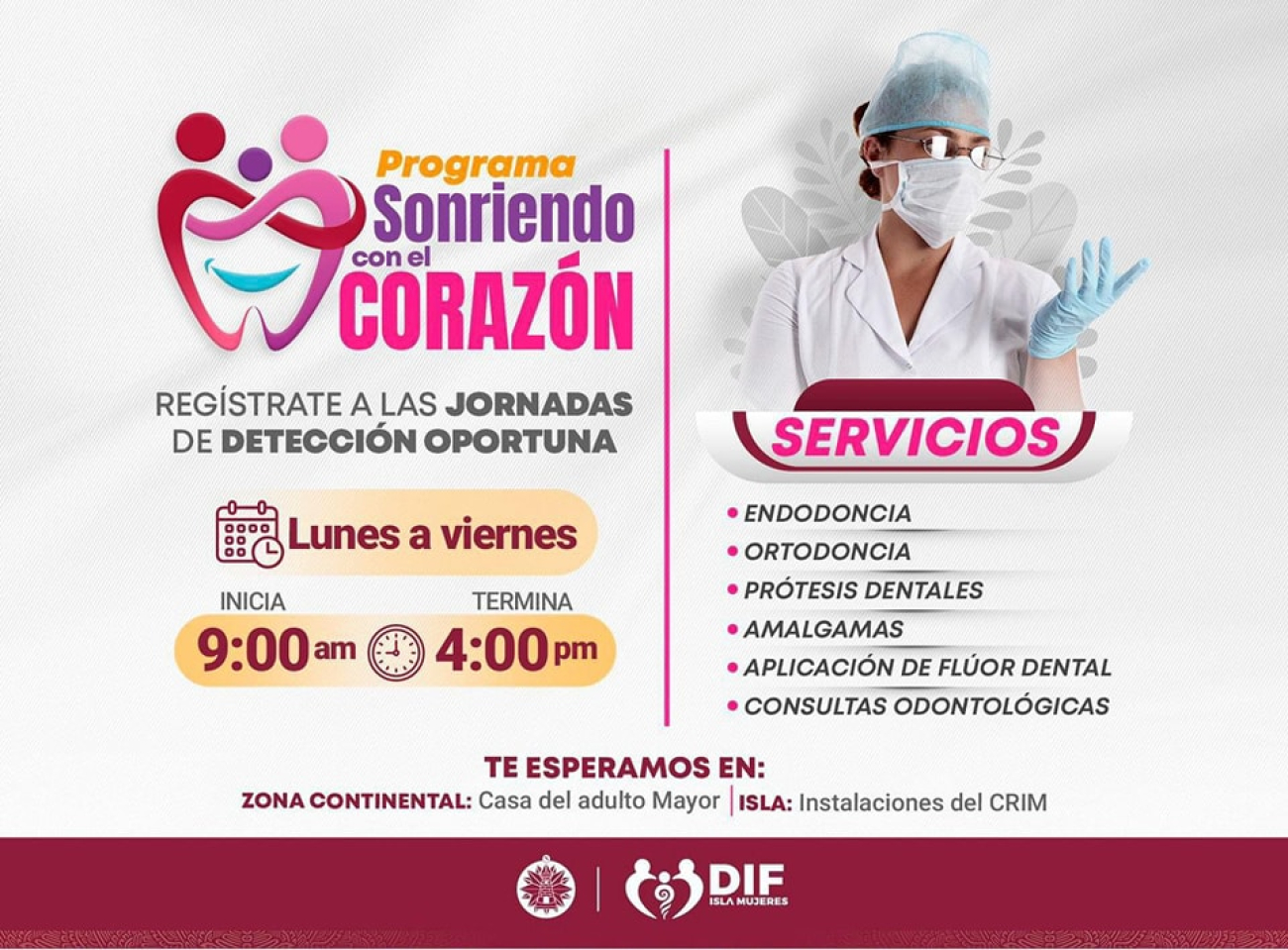 Abren invitación a la jornada del programa “Sonriendo con el Corazón”