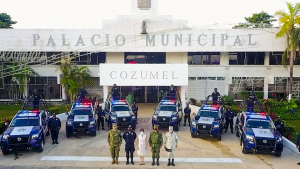 Entregan seis patrullas para Cozumel
