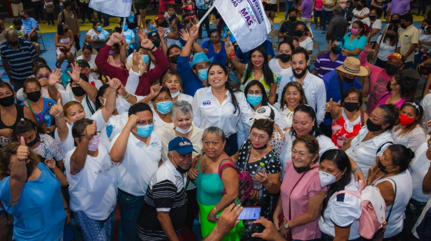 Cozumeleños refrendan su apoyo y confianza total a Margarita Vázquez