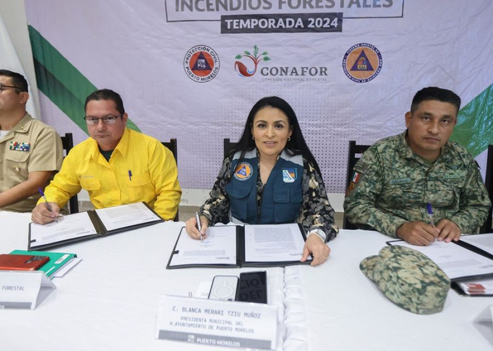 Instalan el Comité de Prevención y Combate de Incendios Forestales de Puerto Morelos