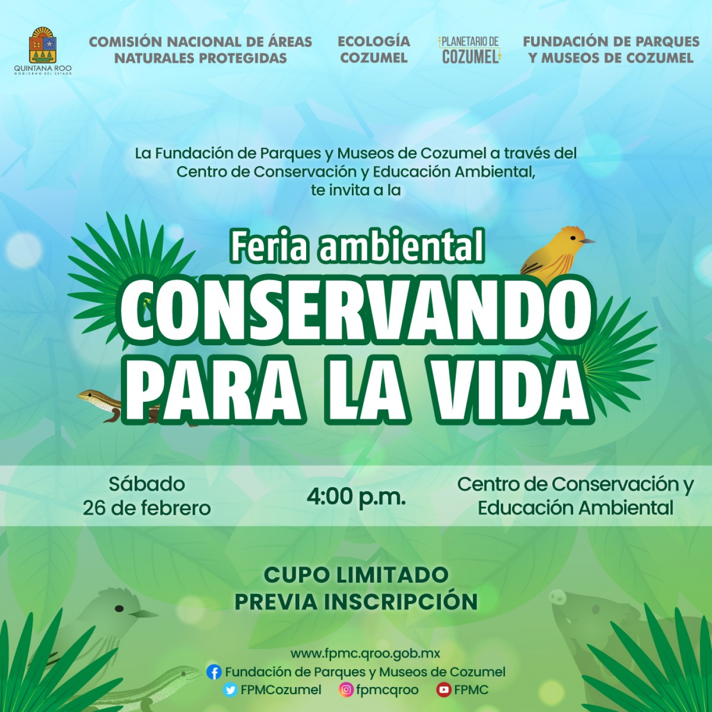 La FPMC invita a la feria ambiental  “Conservando para la vida”